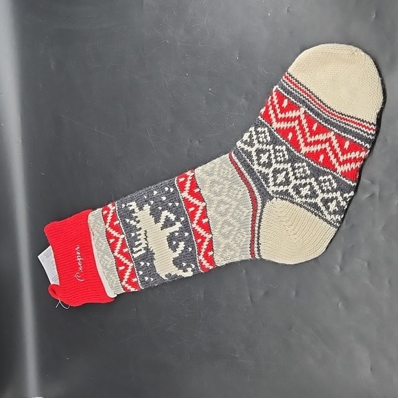 NEW COOPER Pottery Barn Christmas Holiday Stocking Wool Blend Fair Isle - Picture 1 of 10